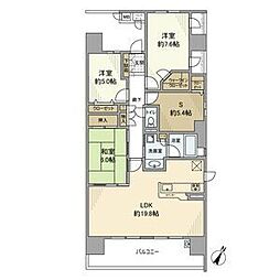 フロンティア・グリーンフォート 3LDKの間取図画像