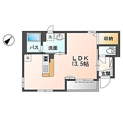 ビラーゴ ワンルームの間取図画像