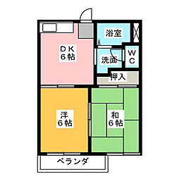 タウニーITO 2DKの間取図画像