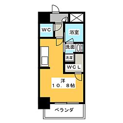 S-FIORE ワンルームの間取図画像