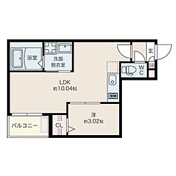 Jackinaei4 1LDKの間取図画像