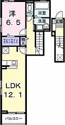 PEANUTS(ピ-ナッツ) 1LDKの間取図画像