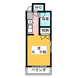 ノアール築地 ワンルームの間取図画像