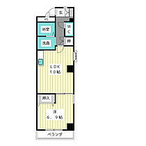 スカイブルーＫ  ｜ 愛知県名古屋市名東区香流１丁目（賃貸マンション1DK・3階・42.72㎡） その2