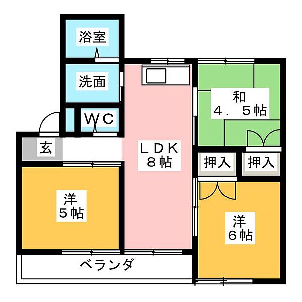 エクセル東丘 ｜愛知県名古屋市名東区牧の里３丁目(賃貸マンション3LDK・1階・57.45㎡)の写真 その2