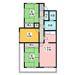 ラクラッシィ社ヶ丘 3LDKの間取図画像