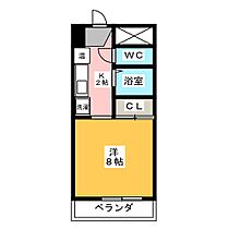 アゼリアコート名東  ｜ 愛知県名古屋市名東区つつじが丘（賃貸マンション1K・1階・24.12㎡） その2