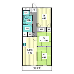 メゾンセレクト 3LDKの間取図画像