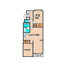 間取図画像 2LDK