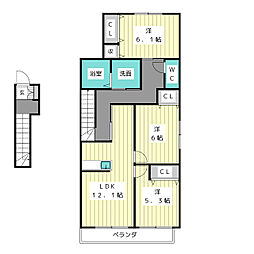 間取図画像 3LDK