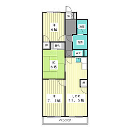 EASTWING2 3LDKの間取図画像