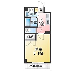 ステラヒルズ 1Kの間取図画像
