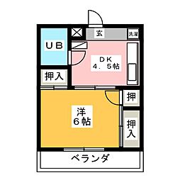 間取図画像 1DK