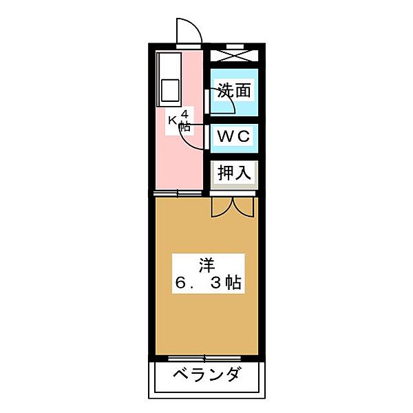 コーポ江ノ島 ｜愛知県長久手市作田２丁目(賃貸マンション1K・1階・24.80㎡)の写真 その2