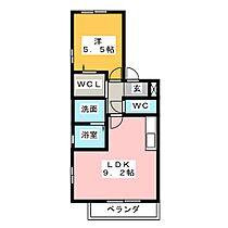 メゾンドール竹の山  ｜ 愛知県日進市竹の山２丁目（賃貸アパート1LDK・2階・36.37㎡） その2