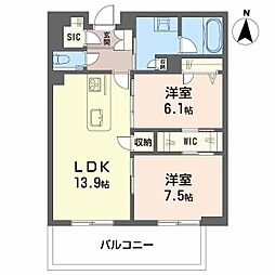 間取図画像 2LDK