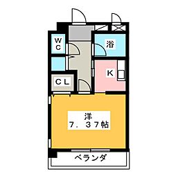 間取図画像 1K