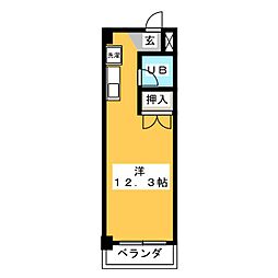 ダイコウビル ワンルームの間取図画像