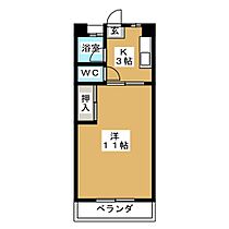 半ノ木ビル  ｜ 愛知県名古屋市天白区一本松２丁目（賃貸マンション1K・3階・30.78㎡） その2