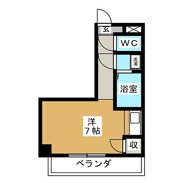 プレジール元八事 ｜愛知県名古屋市天白区元八事４丁目(賃貸マンション1R・2階・21.00㎡)の写真 その2