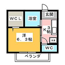 メゾン・ド・ジュネス  ｜ 愛知県名古屋市天白区天白町大字八事字山田（賃貸アパート1K・2階・24.39㎡） その2