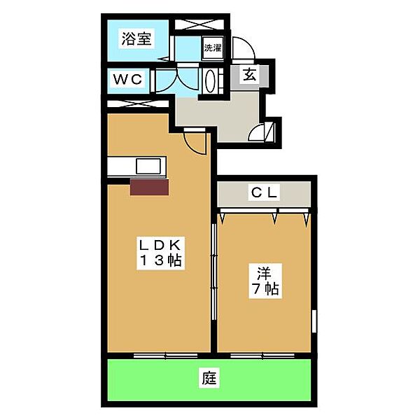 アスピリア一本松 ｜愛知県名古屋市天白区一本松１丁目(賃貸アパート1LDK・1階・47.30㎡)の写真 その2