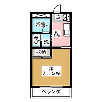 シャトーハティ  ｜ 愛知県名古屋市天白区元八事５丁目（賃貸マンション1K・4階・24.90㎡） その2