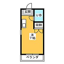 伊藤マンション  ｜ 愛知県名古屋市天白区八幡山（賃貸マンション1R・2階・19.00㎡） その2