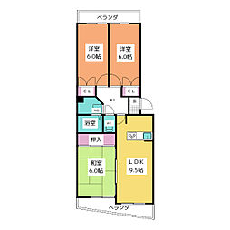 間取図画像 3LDK