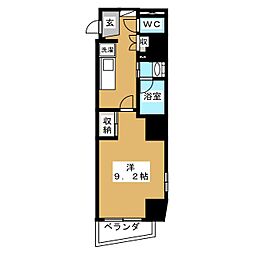 イースタンヒルズ八事 1Kの間取図画像