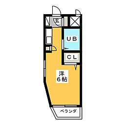 ジョイフル塩釜口2 ワンルームの間取図画像