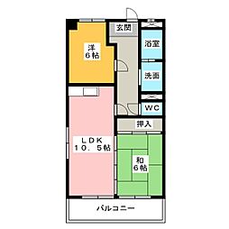 ファイン・コート 2LDKの間取図画像