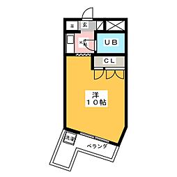 シャルム・ド・八事 1Kの間取図画像