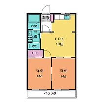 赤池エクセルハイツ  ｜ 愛知県日進市赤池４丁目（賃貸マンション2LDK・2階・44.55㎡） その2