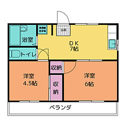 🉐敷金礼金0円！🉐神の倉ハイツ　1