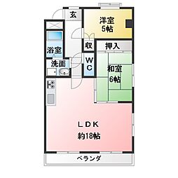 ステージ21 2LDKの間取図画像