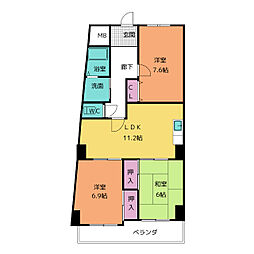 セシリオ原 3LDKの間取図画像