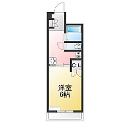 シーズンコート赤池 1Kの間取図画像