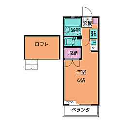 KAISERHOUS ワンルームの間取図画像