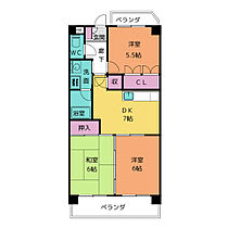 セントラルハイツ中平  ｜ 愛知県名古屋市天白区中平３丁目（賃貸マンション3DK・2階・56.10㎡） その2