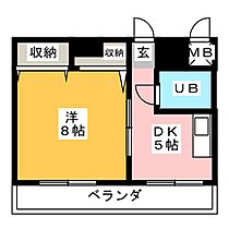 サンメゾン植田  ｜ 愛知県名古屋市天白区植田１丁目（賃貸マンション1DK・5階・29.25㎡） その2