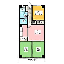 天白ハイツ  ｜ 愛知県名古屋市天白区大根町（賃貸マンション3LDK・3階・64.33㎡） その2