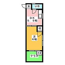 サンコーポ広瀬  ｜ 愛知県名古屋市天白区植田南２丁目（賃貸アパート1DK・1階・23.75㎡） その2