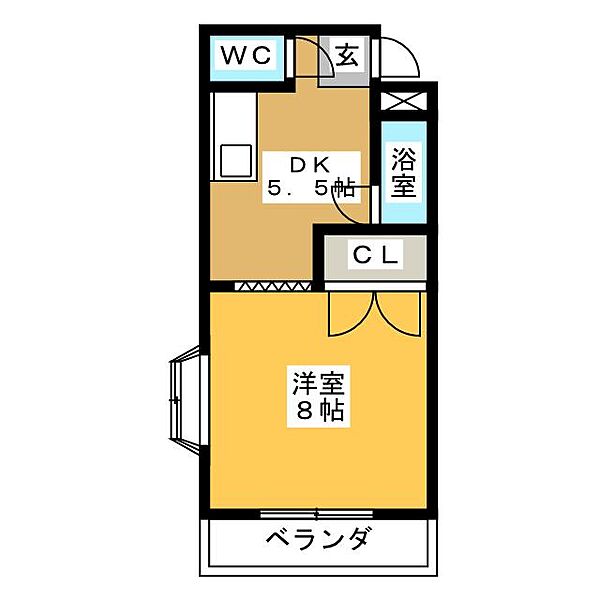 ハイム舞　Ｂ棟 ｜愛知県名古屋市天白区鴻の巣２丁目(賃貸アパート1DK・1階・29.50㎡)の写真 その2