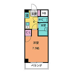 間取図画像 1K