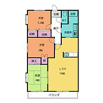 第2晴真マンション  ｜ 愛知県名古屋市天白区中平４丁目（賃貸マンション3LDK・2階・80.24㎡） その2