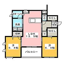 クレール高坂  ｜ 愛知県名古屋市天白区高坂町（賃貸アパート2LDK・2階・66.00㎡） その2