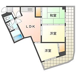 サンヒルズ松和花壇 2階3LDKの間取り