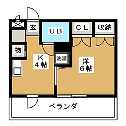 間取図画像 1DK