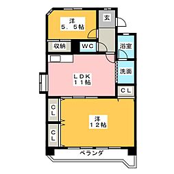 間取図画像 2LDK